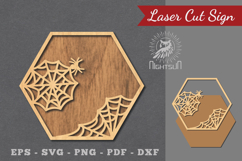 Spider Webs Laser Cut Sign Product Image 1