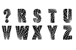 Spiders Web Font Spooky Halloween Spiderweb SVG PNG Type Product Image 4