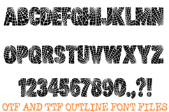 Spiders Web Font Spooky Halloween Spiderweb Web OTF Product Image 2