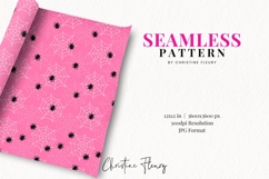 Pink Spiderweb and Spiders Pattern | Cute Halloween Paper Product Image 2