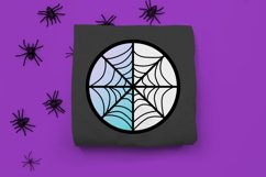 spiderweb circle SVG in 2 colors