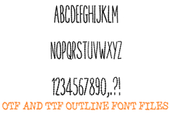 Spike Stitch Alphabet Lettering Font Thin ABC OTF Product Image 2