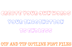 Spiky Outline Alphabet Lettering Font Punk Prickly ABC OTF Product Image 3