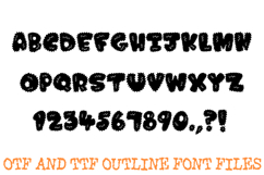 Spiky Shock Alphabet Lettering Font Punk Prickly ABC OTF TTF Product Image 2