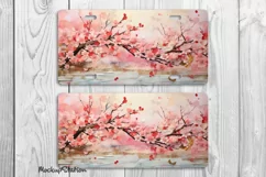 Sakura License Plate PNG | Peach Plum Blossom Car Plates Art Product Image 2