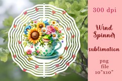 Watercolor frog Wind Spinner|summer Sublimation Spinner Product Image 1