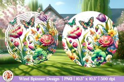 Butterfly Wind Spinner, 3D Spring Wind Spinner, Cracked Wall Product Image 1