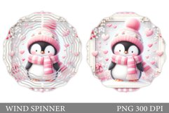 Cute Penguin Wind Spinner. Christmas Wind Spinner Design Product Image 1