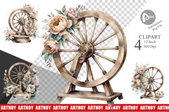 Spinning Wheel Clipart Product Image 1