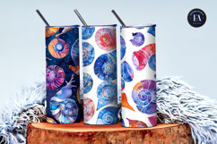 Spiral Snail Shells with Geometric Abstract Digital Papers Product Image 3