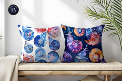 Spiral Snail Shells with Geometric Abstract Digital Papers Product Image 2