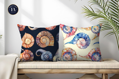Spiral Snail Shells with Geometric Abstract Digital Papers Product Image 2