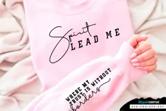 Spirit Lead Me Sleeve SVG, Motivational SVG Design Product Image 2