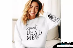 Spirit Lead Me Sleeve SVG, Motivational SVG Design Product Image 3