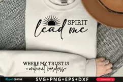 Spirit Lead Me Sleeve SVG, Christian SVG Design Product Image 1