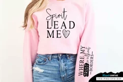 Spirit Lead Me Sleeve SVG, Motivational SVG Design Product Image 1