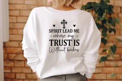 Spirit Lead Me Where My Trust SVG ,Christmas SVG Design Product Image 3