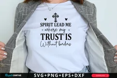 Spirit Lead Me Where My Trust SVG ,Christmas SVG Design Product Image 1