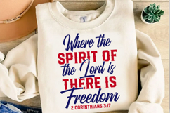 Spirit of the Lord there is freedom Svg Design Product Image 3