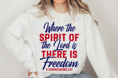 Spirit of the Lord there is freedom Svg Design Product Image 4