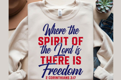 Spirit of the Lord there is freedom Svg Design Product Image 2