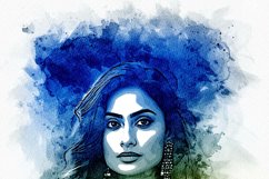 Portrait Watercolor Splash Art Product Image 12