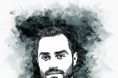 Portrait Watercolor Splash Art Product Image 13