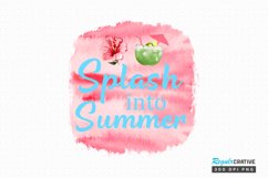Splash Into Summer Sublimation PNG Product Image 1