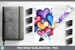 GorgeousSplash Valentine Pen Wrap design.