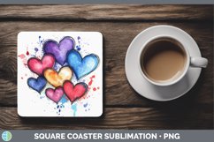 GorgeousSplash Valentine Square Coaster design.