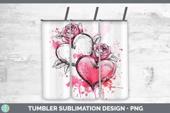 GorgeousSplash Valentine Tumbler design.