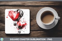 GorgeousSplash Valentine Square Coaster design.