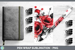GorgeousSplash Valentine Pen Wrap design.