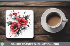 GorgeousSplash Valentine Square Coaster design.