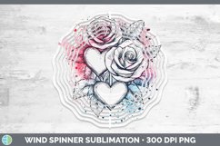 GorgeousSplash Valentine Wind Spinner design.
