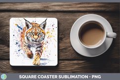 GorgeousSplash Wildcats Square Coaster design.