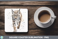 GorgeousSplash Wildcats Square Coaster design.