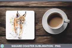 GorgeousSplash Wildcats Square Coaster design.
