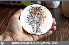 GorgeousSplash Wildcats Round Coaster design.