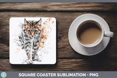 GorgeousSplash Wildcats Square Coaster design.