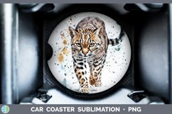 GorgeousSplash Wildcats Car Coaster design.
