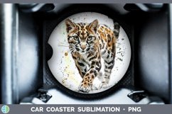 GorgeousSplash Wildcats Car Coaster design.