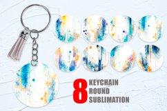 Splashed wet watercolor Keychain | Keyring Product Image 1
