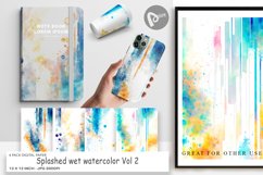 Digital Paper Splashed wet watercolor Product Image 1