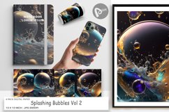 Digital Paper Splashing Bubbles Product Image 1