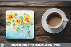 GorgeousSplat Rainbow Square Coaster design.