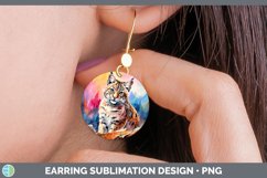 GorgeousSplat Rainbow Round Earrings design.