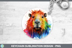 GorgeousSplat Rainbow Keychain design.