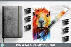 GorgeousSplat Rainbow Pen Wrap design.