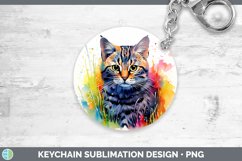 GorgeousSplat Rainbow Keychain design.